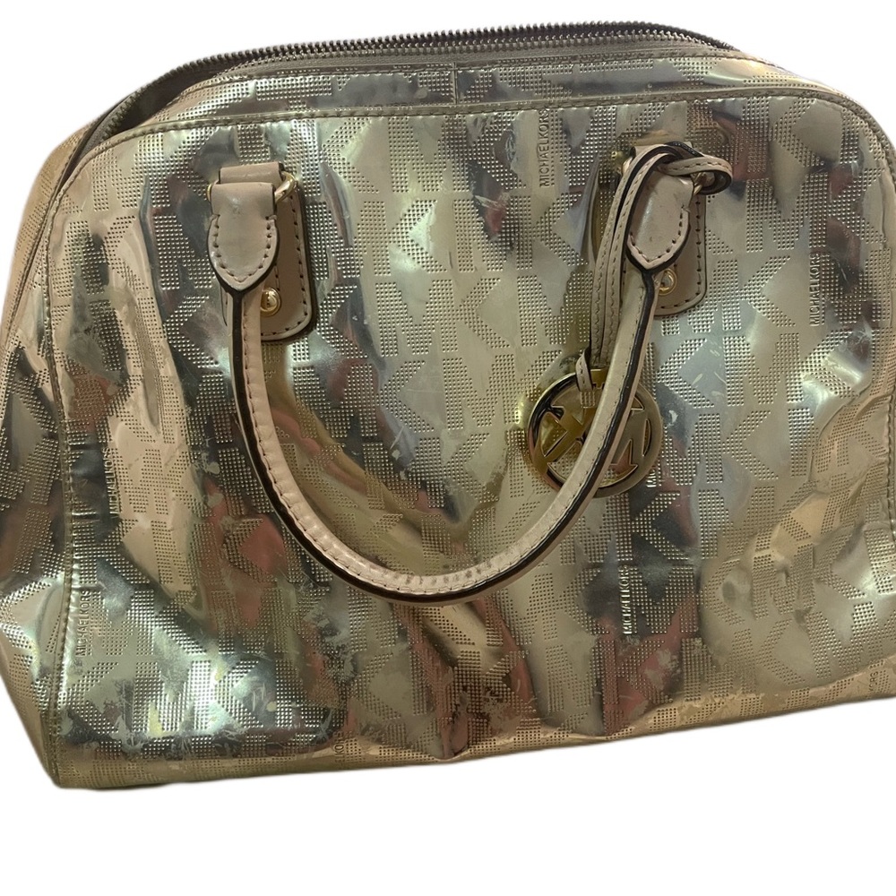 Michael Kors gold handbag